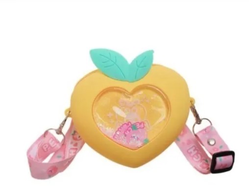CARTERA DE CORAZÓN AMARILLA